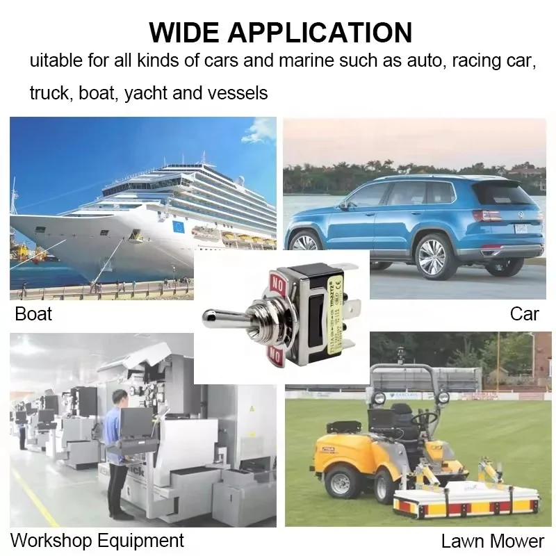 3 Pin Waterproof 250V 15A 125V 20A Metal On Off On locking 12mm Car Dash SPST Toggle Switch for