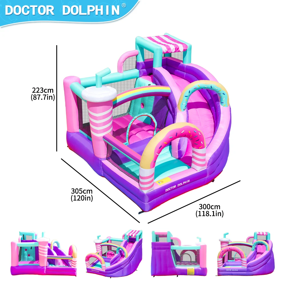 Wholesale Backyard Kids Inflatable Slide For Kids Bounce House Party Jumpers Inflatable Bounce House With Ball Pit