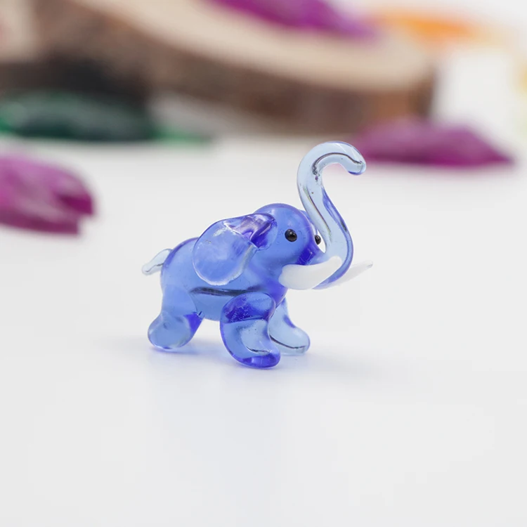 Handmade Murano Glass  Elephant Figurine