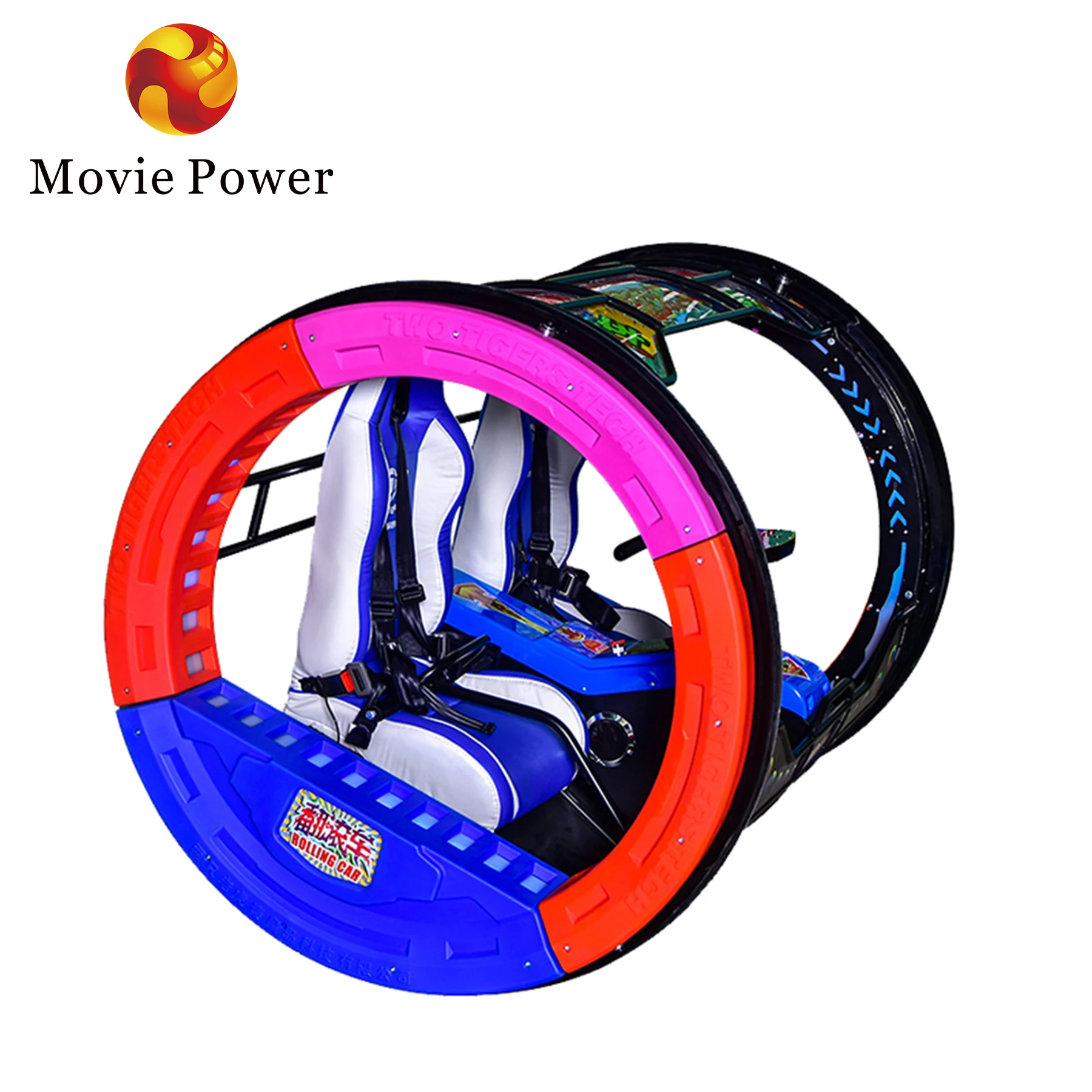 Commercial Outdoor Rolling Car Wholesale Price Fun Double Rolling Car For Amusement Park