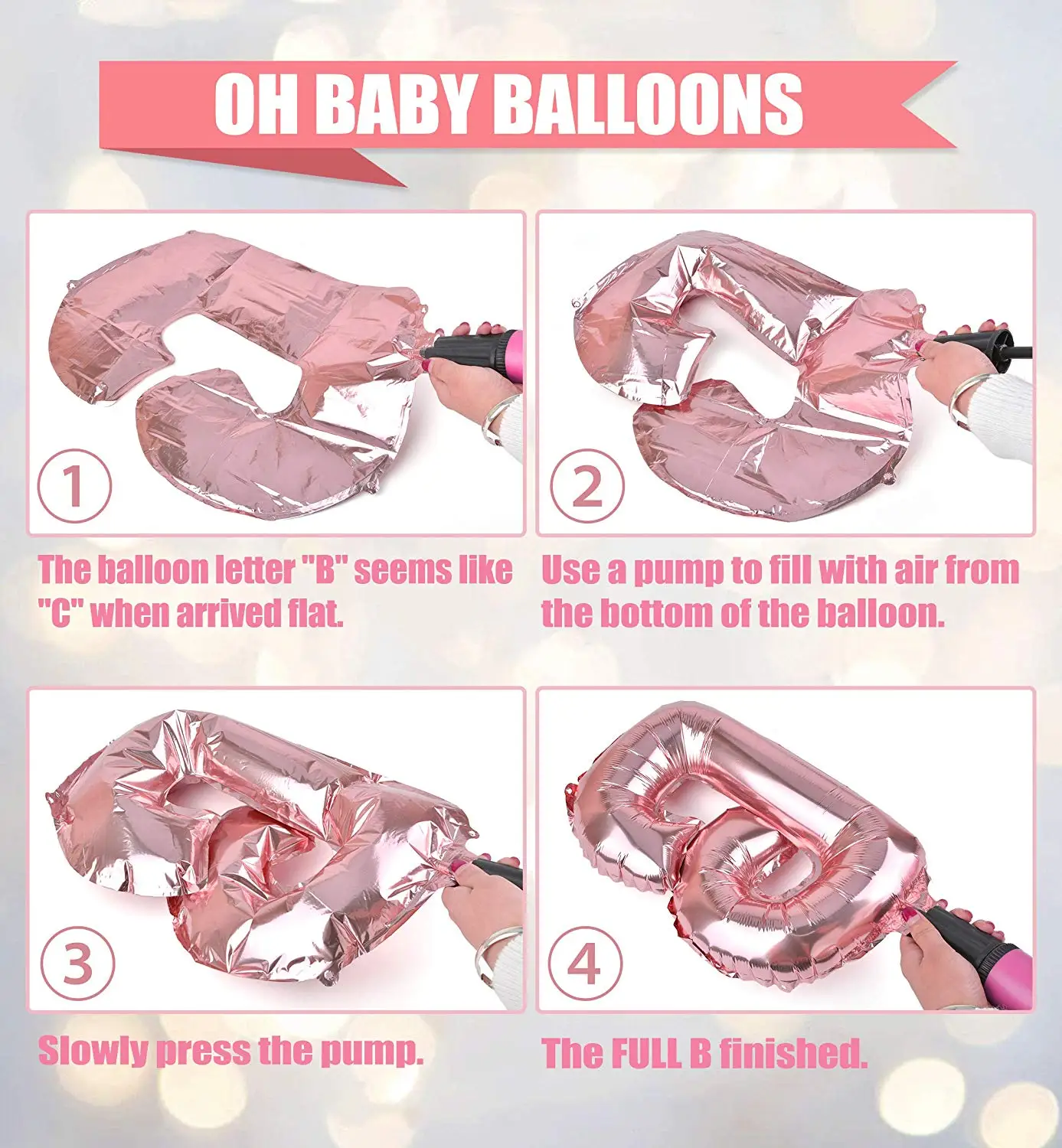 Это баннер для девочки, комплект воздушных шаров с надписью Oh Baby Girl Baby Shower на тему слона, Детские принадлежности для душа