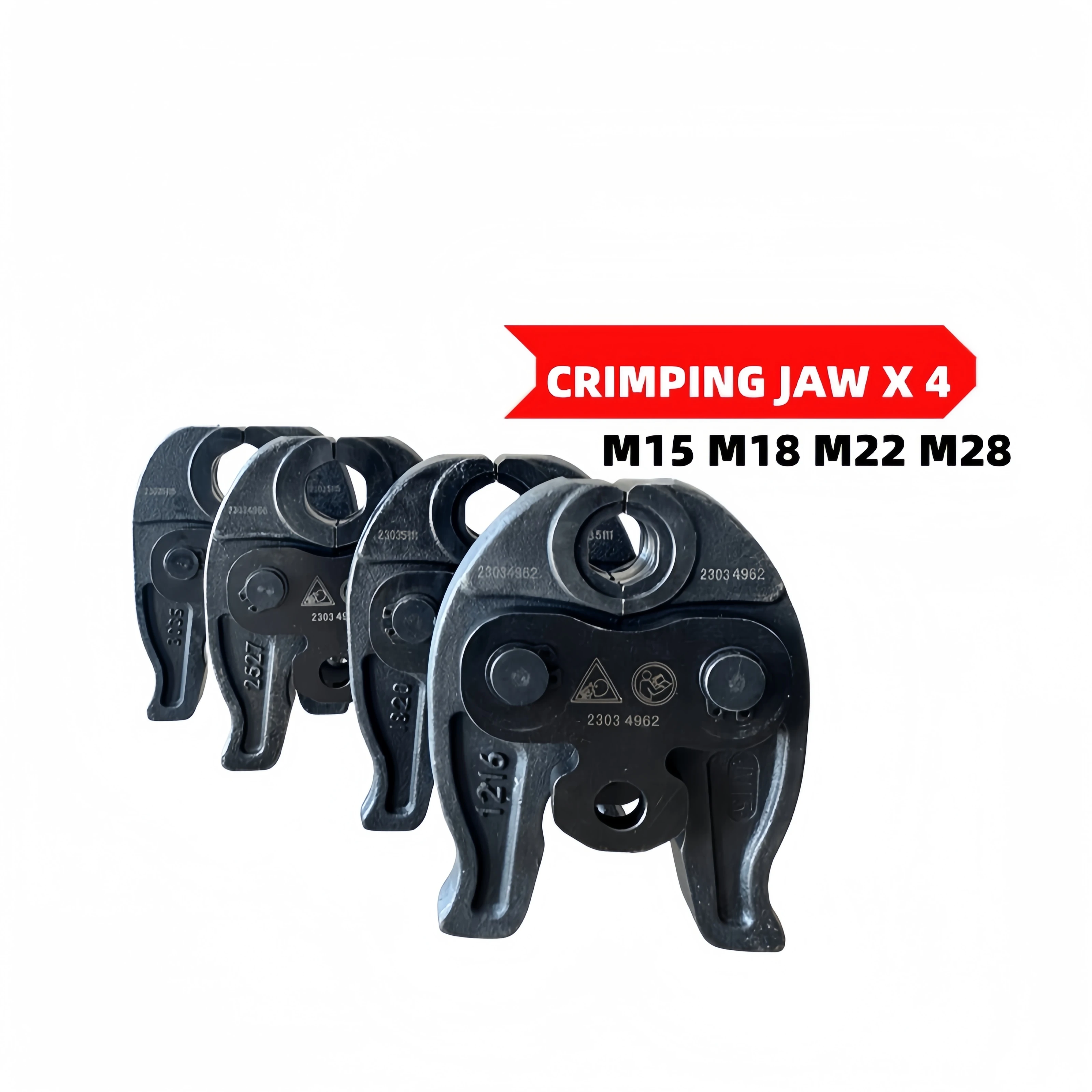 Cordless HHYD-1532 Pro Press Battery-Powered Copper Tube Hydraulic Plumbing Tool Kit include Crimping JAW M15-28 Stainless Steel