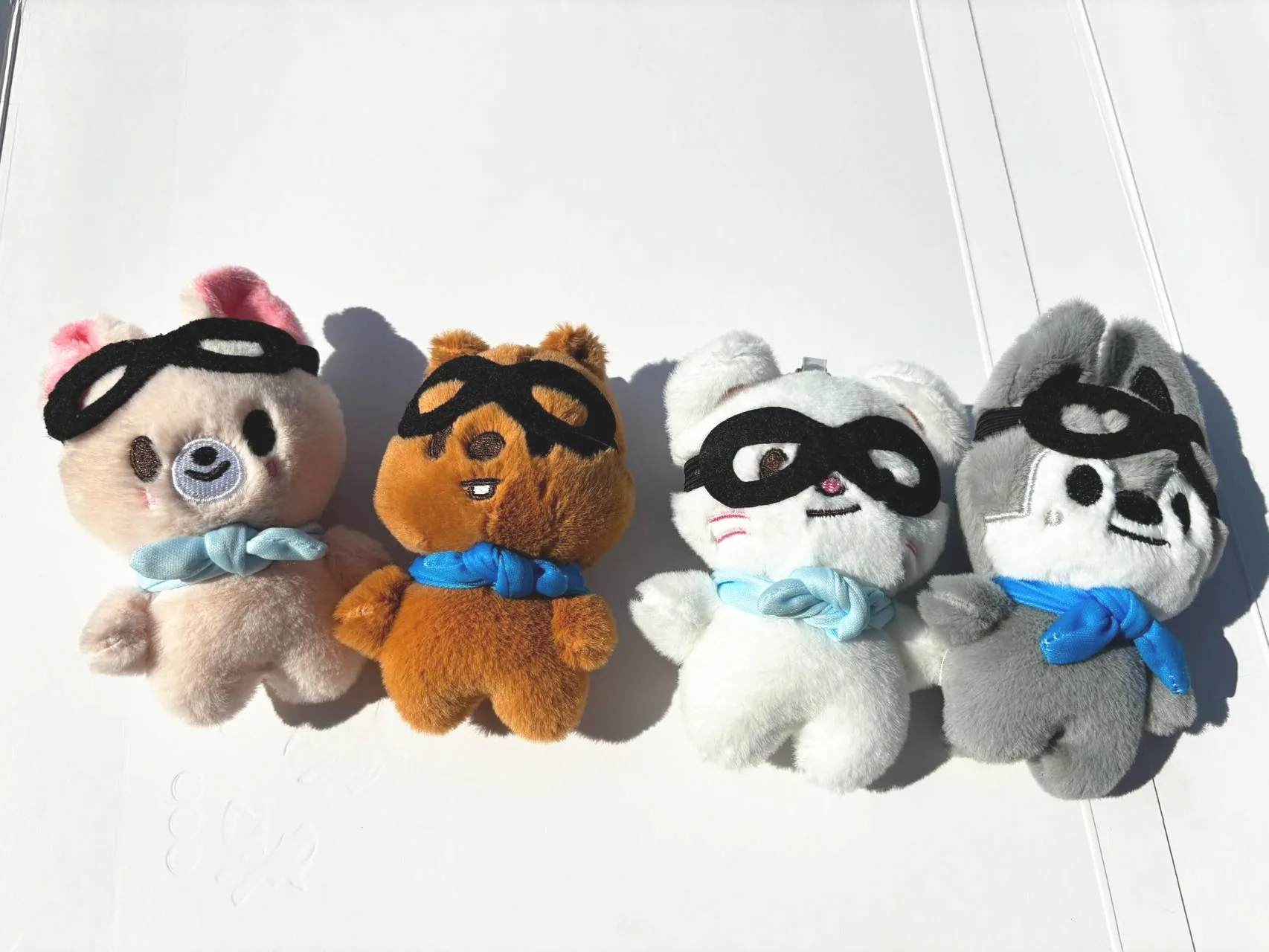 KPOP Cartoon Stuffed Animal Toys Pendant Character Plush Doll Wolf Rabbit Hyunjin Skzoos Stray Kids Plush Doll keychain