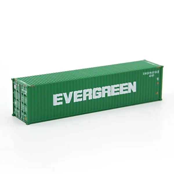 1:87 Scale EVERGREEN Container Model HO Train Container Storage Yard Ocean Terminal Scene Customizable Decoration Gift