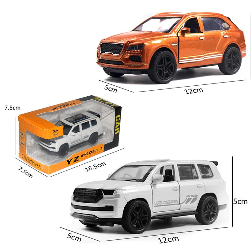 High Quality 1/36 Diecast Car Toy Four Door Open Alloy Car Model Pull Back Toys