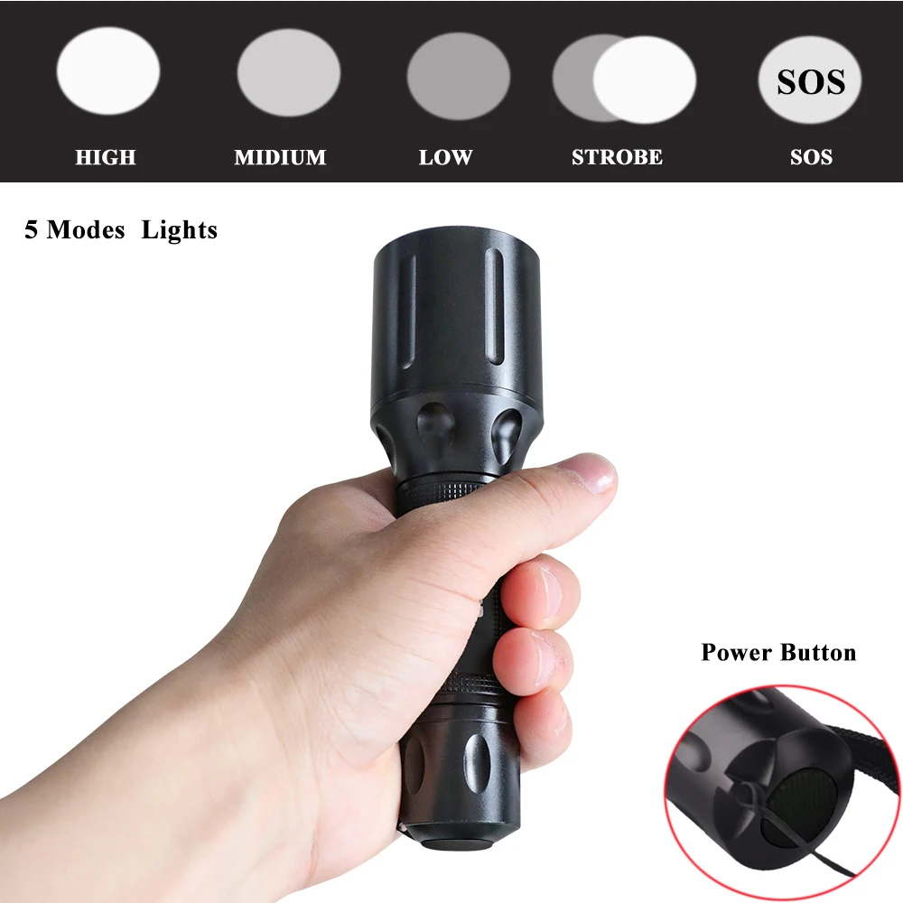 RichFire Hot-selling long-range portable zoom long range bright tactical flashlight