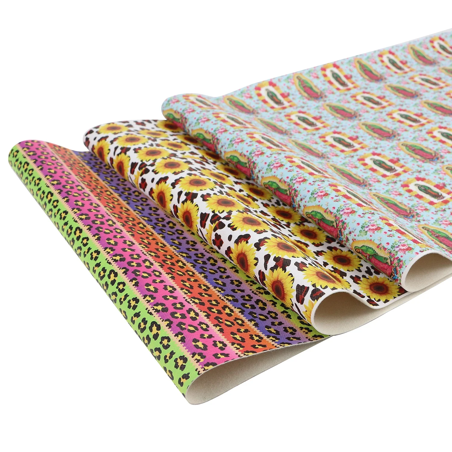 
Midi Ribbons Bow-Knot Princess Leopard Pattern Print Customized Faux Leather Sheets For Earrings Crafts 