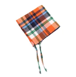 Wholesale Pet Washable Triangle Plaid Pet Bandanas Adjustable Custom Dog Scarf Bandana