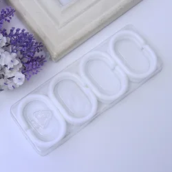 C Shaped Shower Rings for Curtain, Clear Shower Curtain Rings for Bathroom Shower Rod