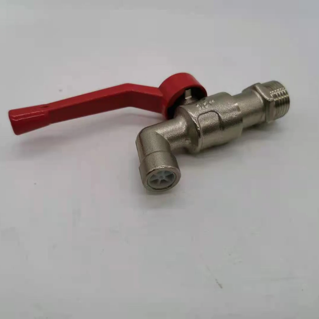 Garden Brass Irrigation Hose Bibb Faucet, Freeze Proof Connector with 1/2 Inch Water Hose Outlet Shutoff Valve S