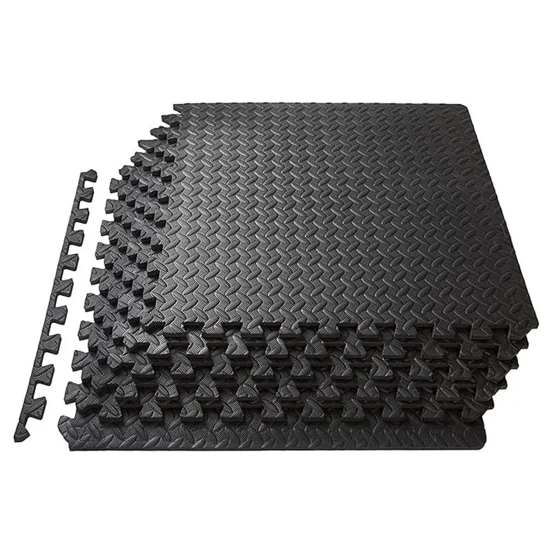 60*1.2cm EVA Multi-color leaf cross pattern foam splicing grounding Fitness Sports yoga mat Welcome to OEM
