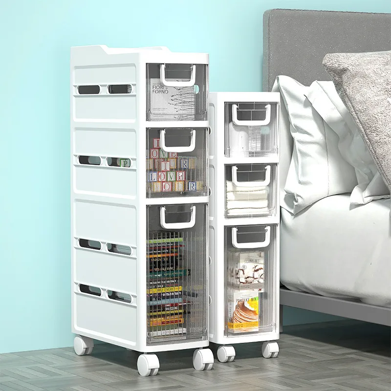 Drawer Storage Plastic Bathroom Gap Transparent Room Bathroom Kitchen Toilet Floor Japanese Storage Cabinet