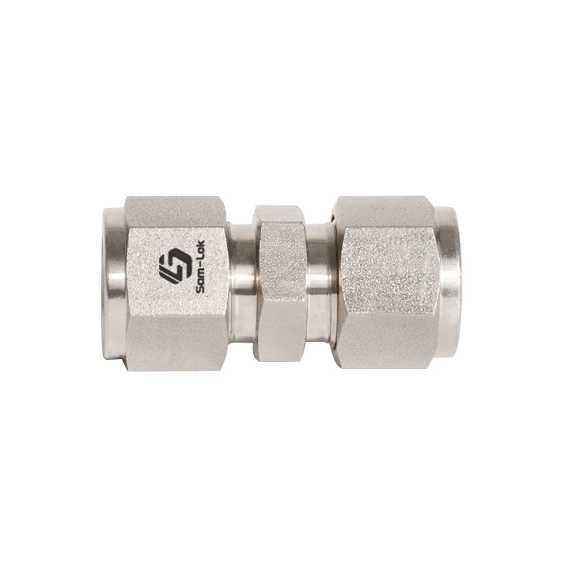 Double Ferrule Compression Fitting Parker Type 316 Stainless Steel High Pressure Instrumentation Tube fitting 3/8 inh 6000psi