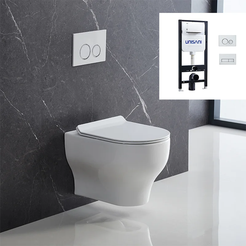 Оптовая продажа, европейский стандарт, водяные знаки, сантехника, керамическая посуда для ванной, недорогой туалет, настенный туалет, Туалет