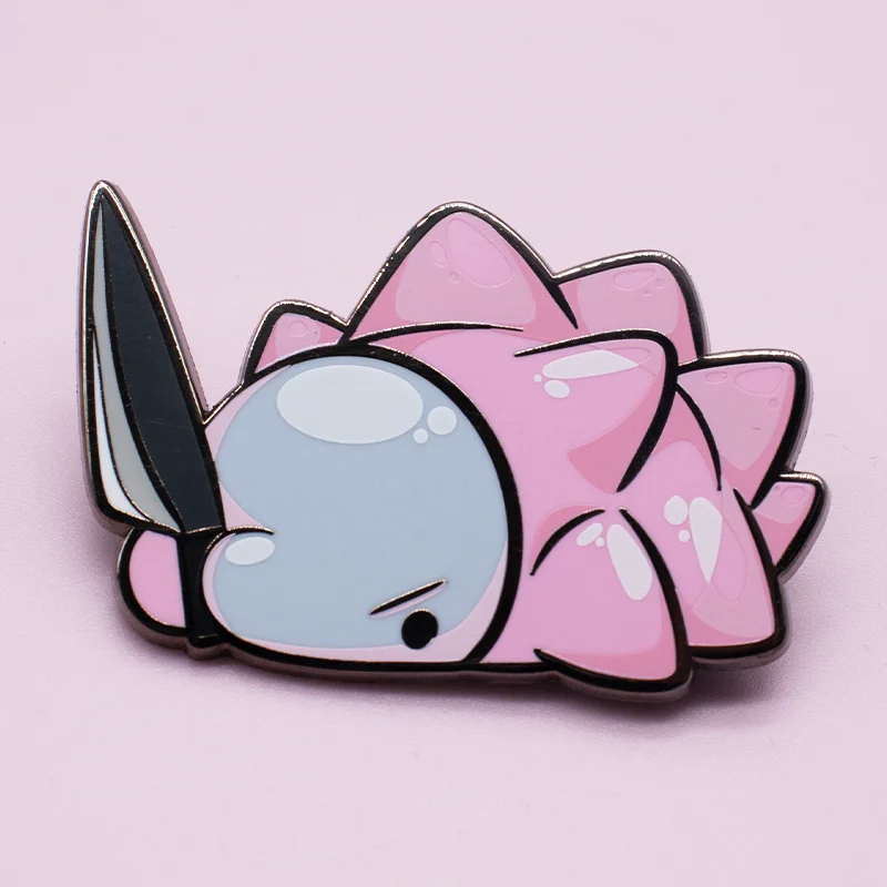 Hot Selling Custom Cute Logo Plating Metal Badge Custom Lapel Pin Hard Enamel Pin With Chain