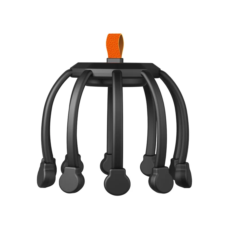 Electric Vibrating Head Massager Octopus Head Massager With 10 Individual Massage Head and 3 Modes to Release Pressure