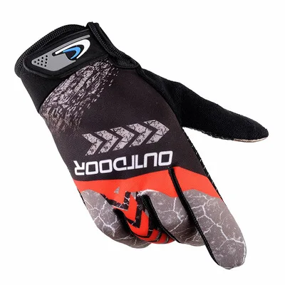 Sports Gloves Off-road Outdoor Football Training Full Finger Non-slip Fine Fleece Warm Touch Screen Thin Gloves