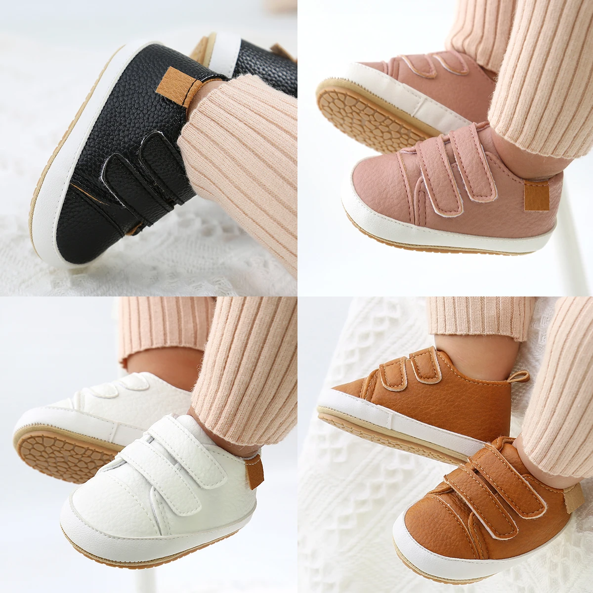  Spring Autumn Hook & Loop Baby shoes