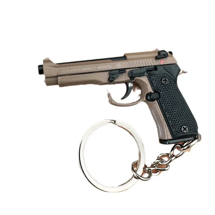 Creative Beretta 92F Toy Gun Weapon Model Disassemble Keychain Alloy Metal Gun Toy