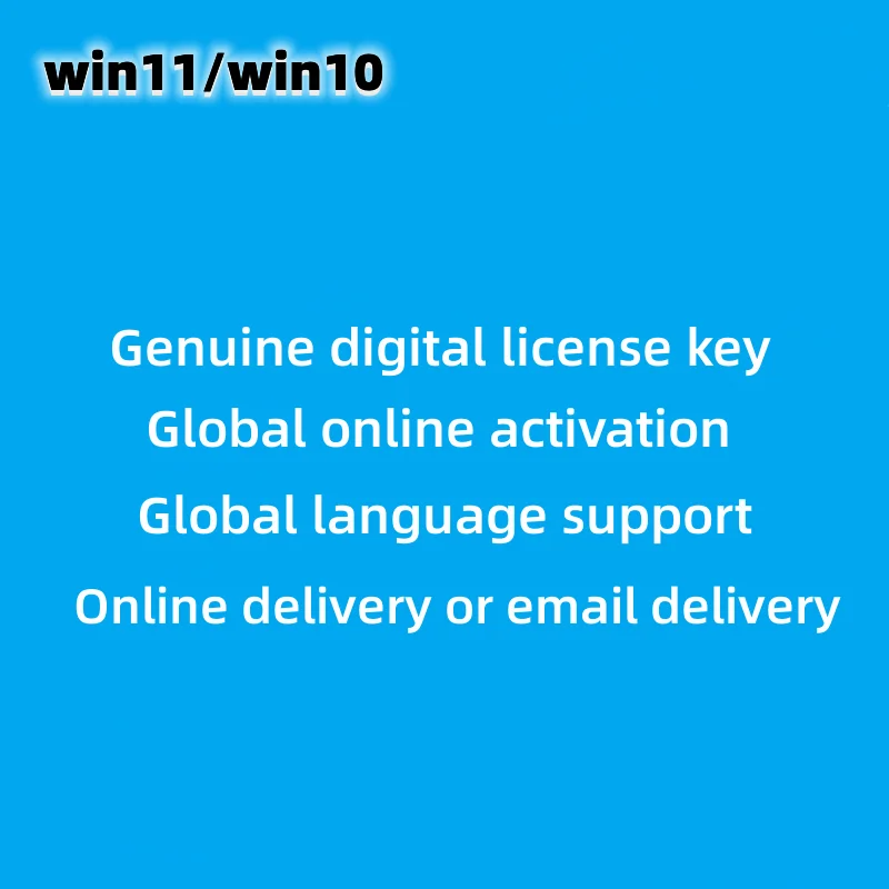 Win10 professional oem Key  Digital license key  100%Global online activation   Win 10 pro key