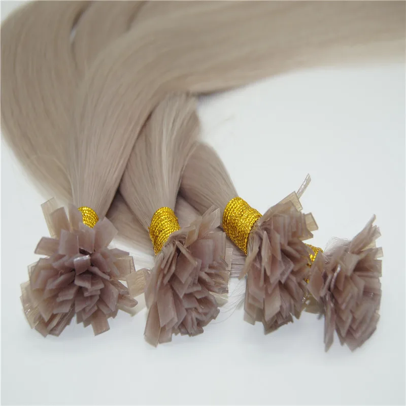 Wholesale Human Remy Hair Raw Indian Itips Keratin Bonds Fusion Hair Extensions I Flat  U V Tip Hair Extensions