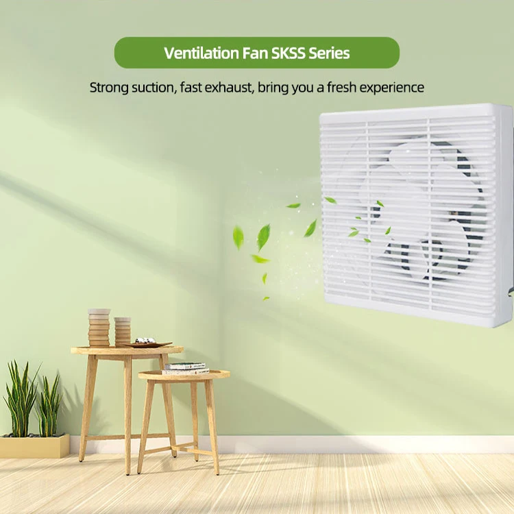 Custom New Design 10 Inch Ventilation Fan Portable Smoke Exhaust Axial Fan For Bedroom Window Water Proof