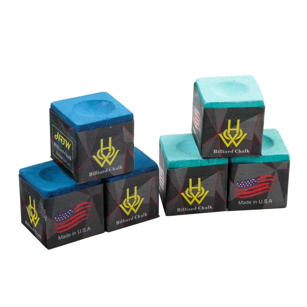 Original HOW Wet and Dry Pool Chalk Dry Powder 2 Pieces Per Box Snooker Cue Stick Billiard accessories