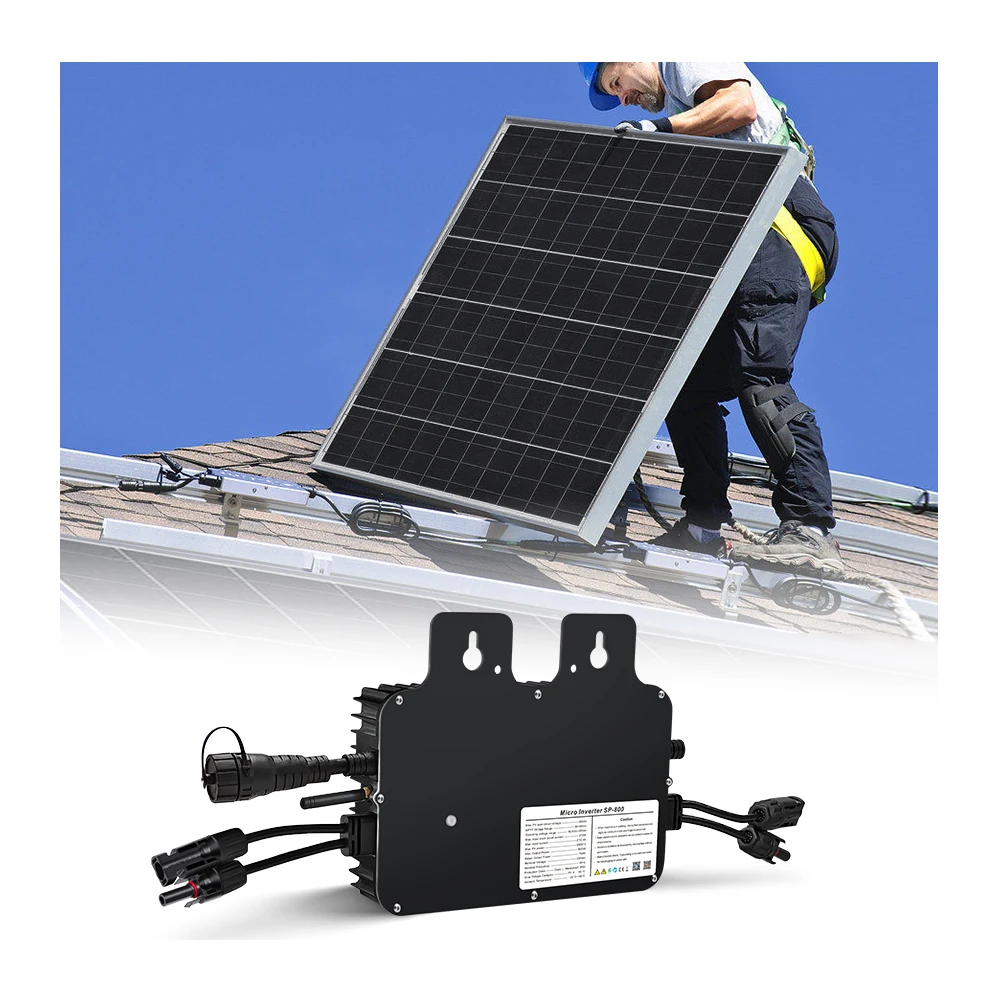 IP67/IP65 Solar Micro inverter 800w Temperature Resistant Control System Built-in relay 2MPPT Microinverter
