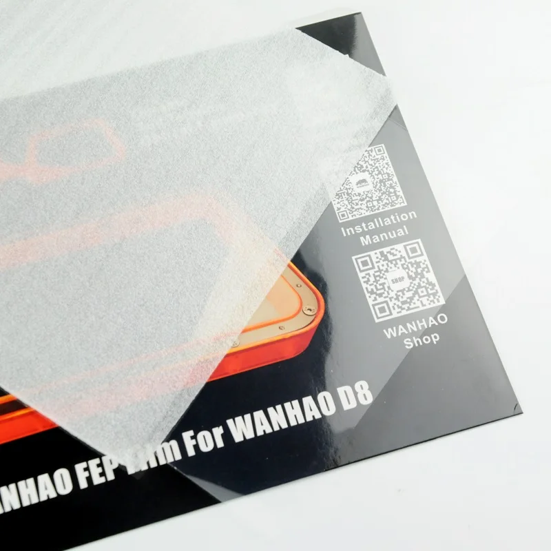 Wanhao D8 Spare Part FEP Film 0.15mm*200mm*270mm for Duplicator 8 DLP/SLA 3D Printer