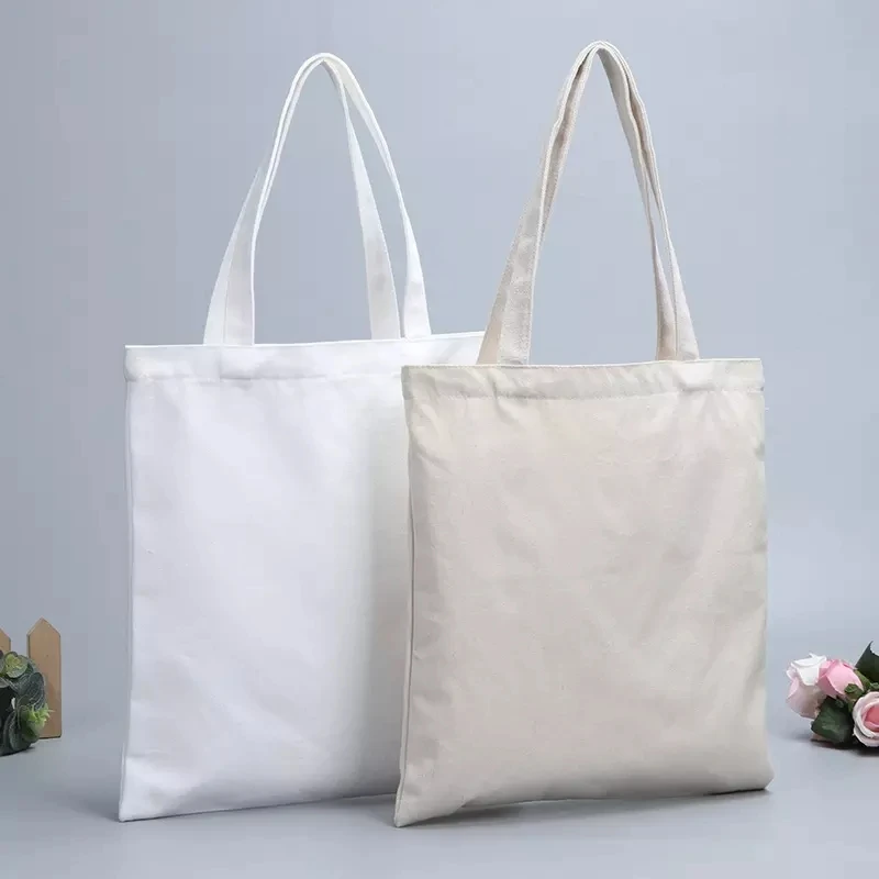 Wholesale canvas cotton custom printed tote bag blank tote bag custom logo