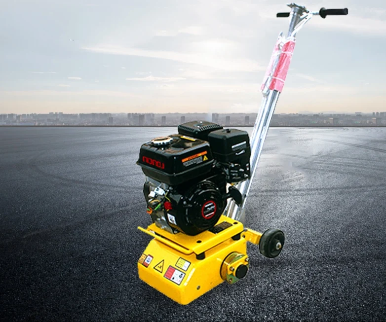 Spot goods electric concrete road scarifier with 90 carbide blades for road marking paint remover