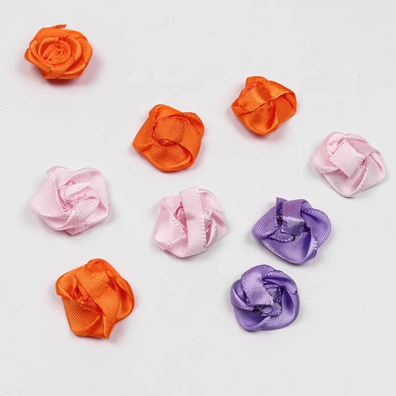 Handmade Gift Bow Ribbon Decoration Wholesale Small Rose Bow Flower