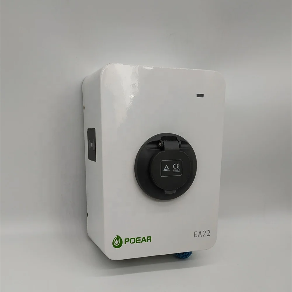 
22KW 400V 32a wall mount ev charger,ac ev charging station type 2 socket and type B RCD,OEM 