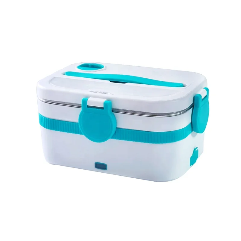 12V 24V 110V Hot Heating Stainless Steel Food Heater Container Insulated Lunch Box 3 in 1 Electric Lunch Warmer For Car Truck