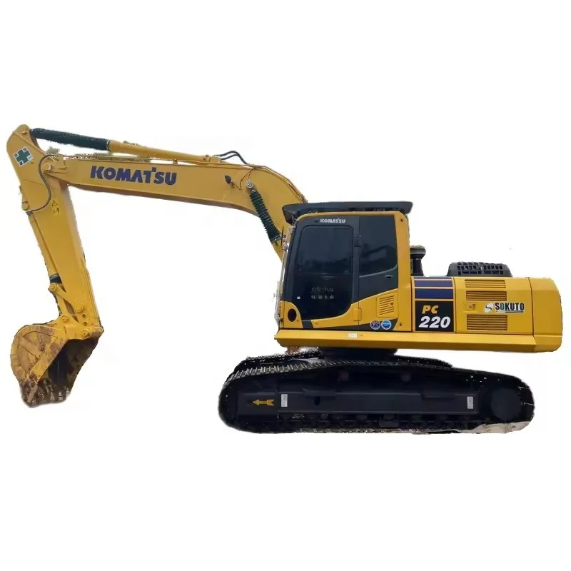 Высококачественный японский экскаватор komatsu для продажи PC220 гидравлический гусеничный подержанный низкие часы по низким ценам.