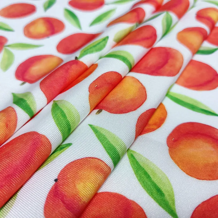 No MOQ Stretch polyester Fabric waterproof silky Custom Printed Swim Fabric for swimwear