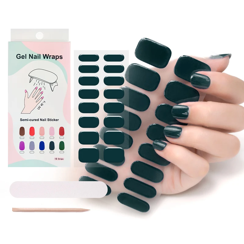  Полупрочный гель Beautysticker наклейка для ногтей УФ-лампа гель-наклейка OEM в