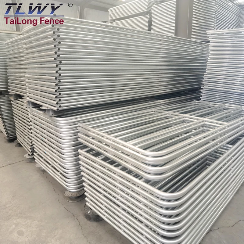 High Quality Temporary Metal Crowd Control Barriers  3mm Thickness Concert Crowd Control Barrier