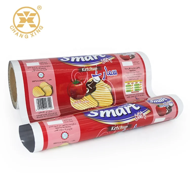 Food grade flexible food laminated film for instant food Ketchup Mayonnaise Sachet Roll film