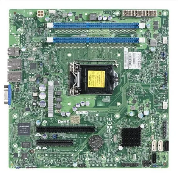 Оригинальная б/у по оптовой цене наличии Supermicro X10SLL-SF C222 LGA 1150 поддерживать Ксеон E3-1200 материнская плата