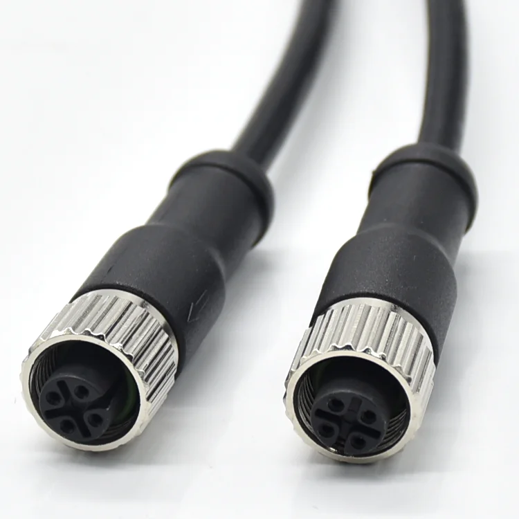 Высокое качество Производители M12 4-контактный разъем соединитель ip67 промышленный электрический кабель Разъемы