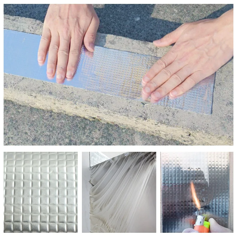 super strong waterproof tape stop leaks butyl adhesive sealant aluminum foil butyl tape waterproof