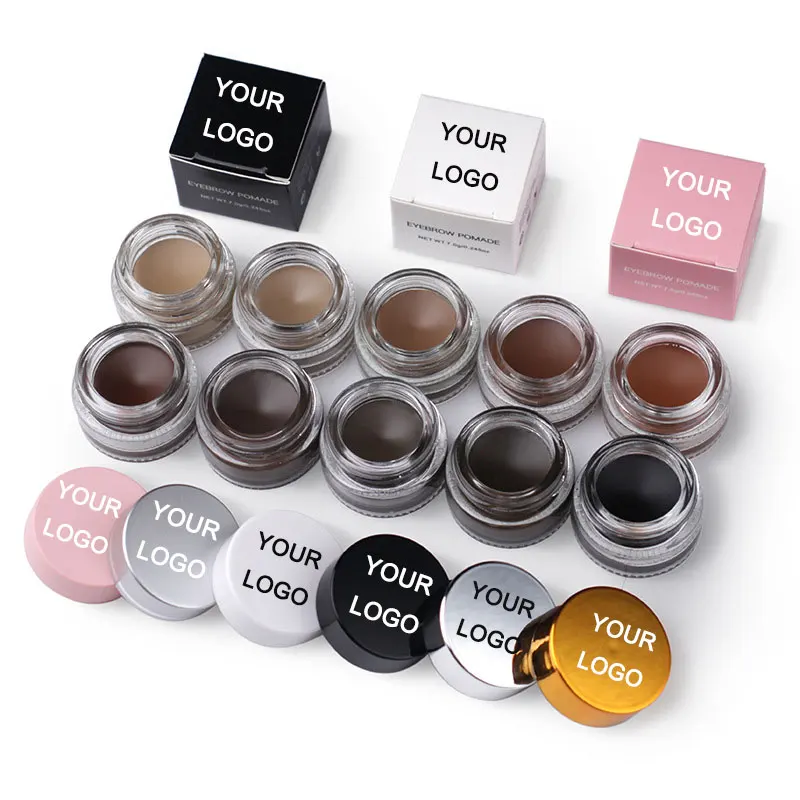 Amazon горячие продажи индивидуальные частные этикетки 11 видов цветов водонепроницаемый оттенок бровей гелевый наполнитель усилители для бровей с натуральным растительным экстрактом