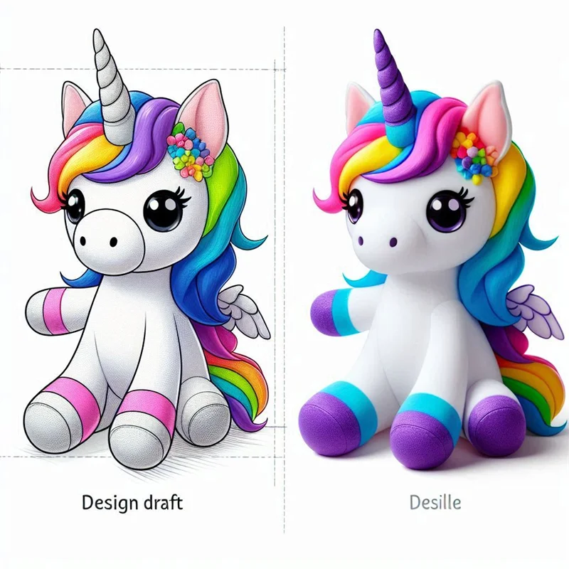 Custom Plush Manufacturer Make Your Own Plush Peluche Custom Soft Unicorn Plush Stuffed Animal Toy
