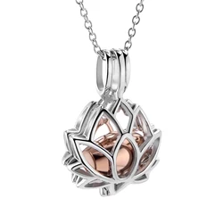 Crystal Pave Heart Stainless Steel Cremation Urn Locket Necklace Pendant