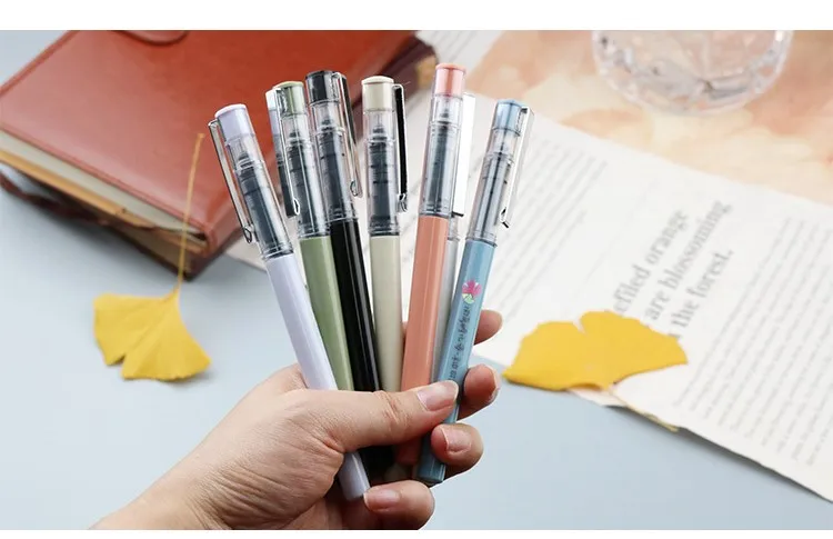Plastic Stationery Gifts 0.5 MM Multi Color Ink Gel Pen With Custom Logo for School Office
