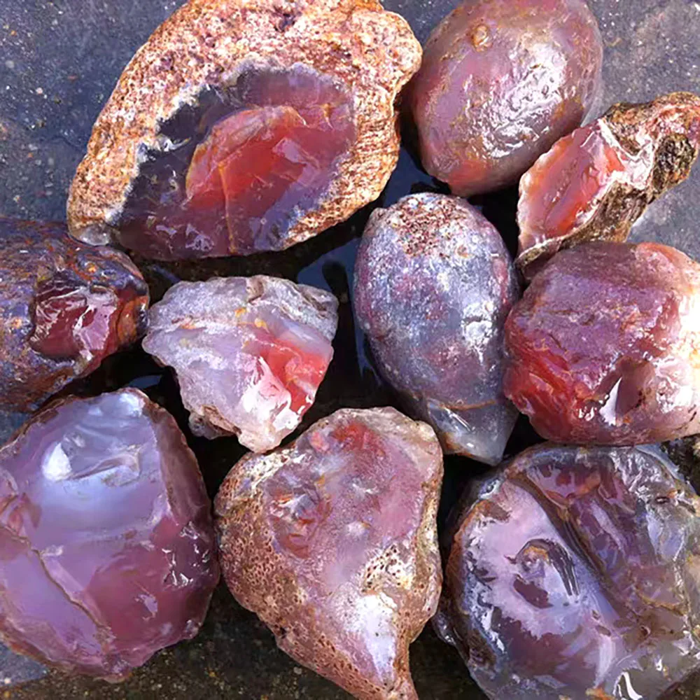 Nature carnelian raw crystal stone wholesale high quality rough red agate stone