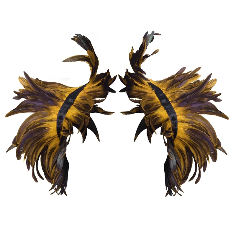 Burning Man Feather Scarf Shawl Man Adjust Gothic Halloween Carnival Feather Costume Rave Christmas Show Burning Man Dance