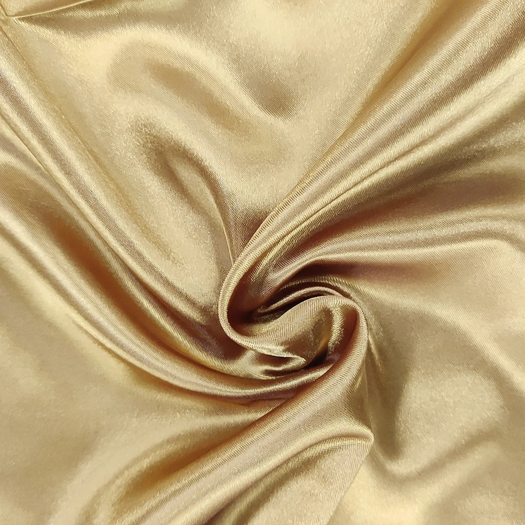 Colorful poly satin curtain fabric