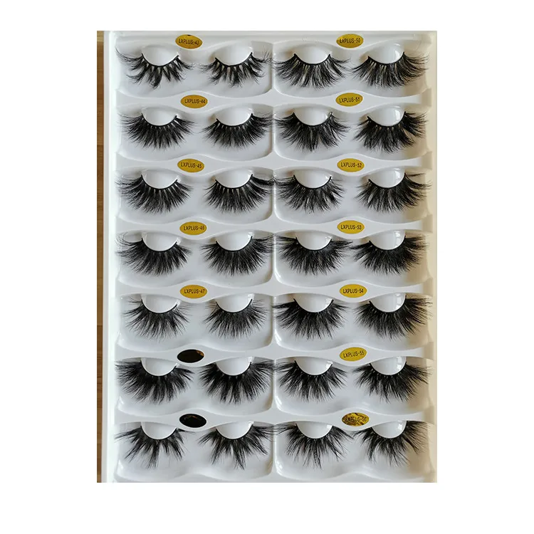 Custom eyelash packaging box free sample wholesale false lashes bulk 3d mink eyelashes vendor